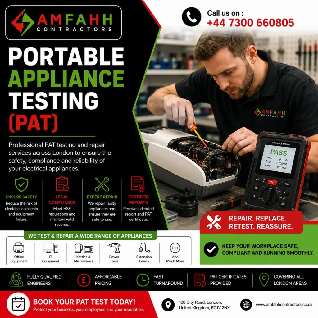 Electrical Appliance Safety Testing London & UK