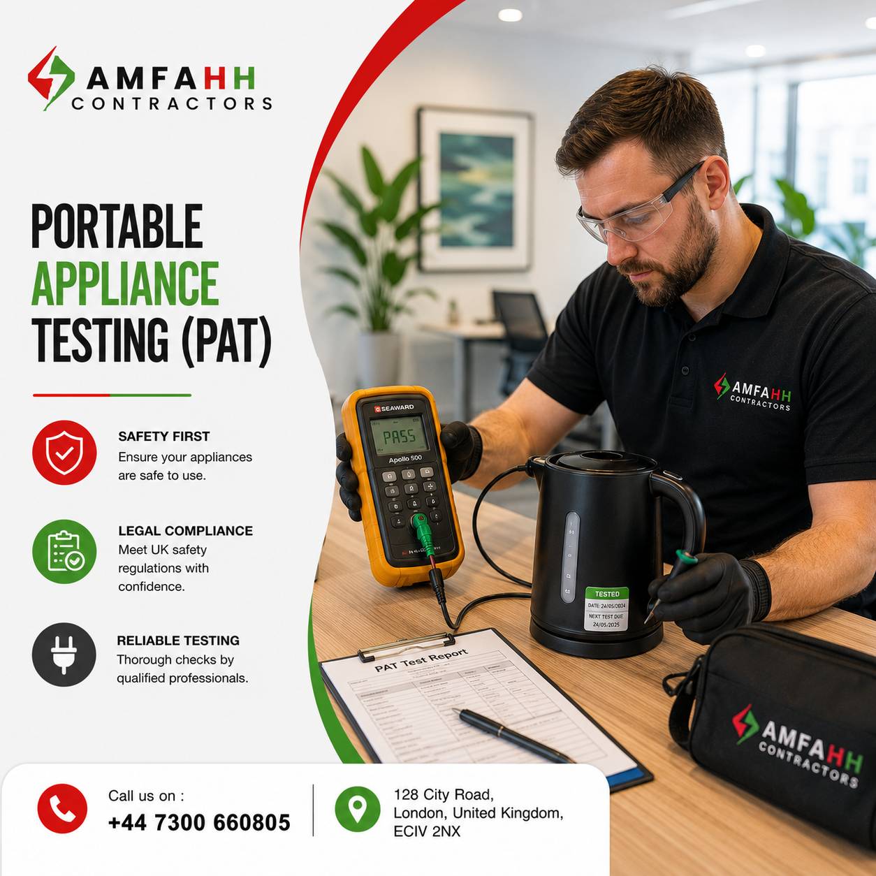 Professional PAT Testing London